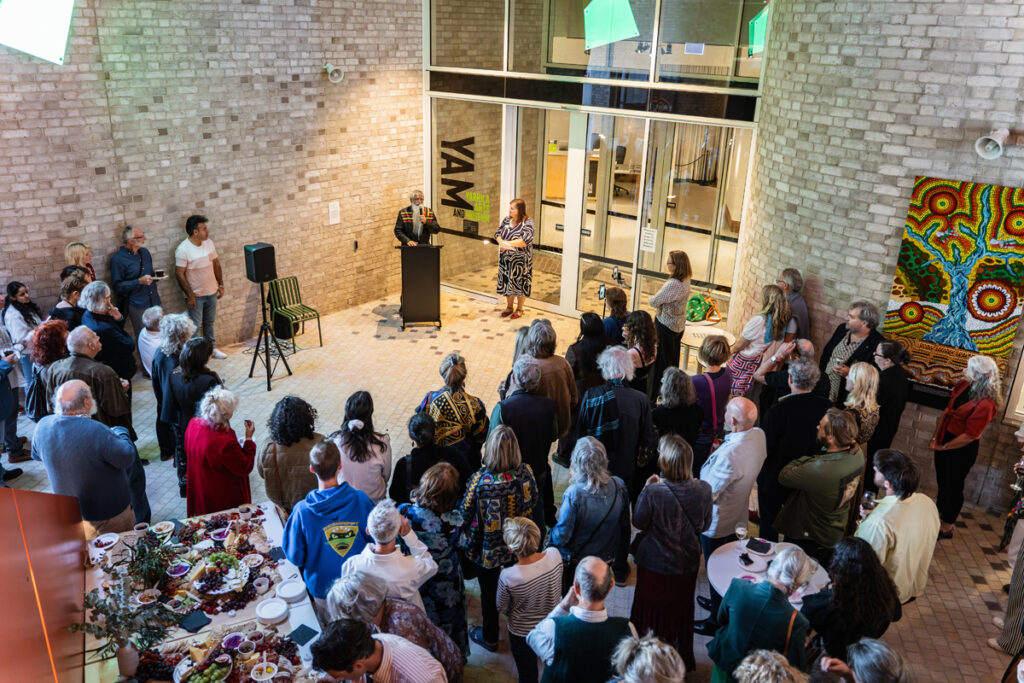 STILL 2023 Award Opening guests in the atrium of Yarrila Place prior to the exhibition opening. 