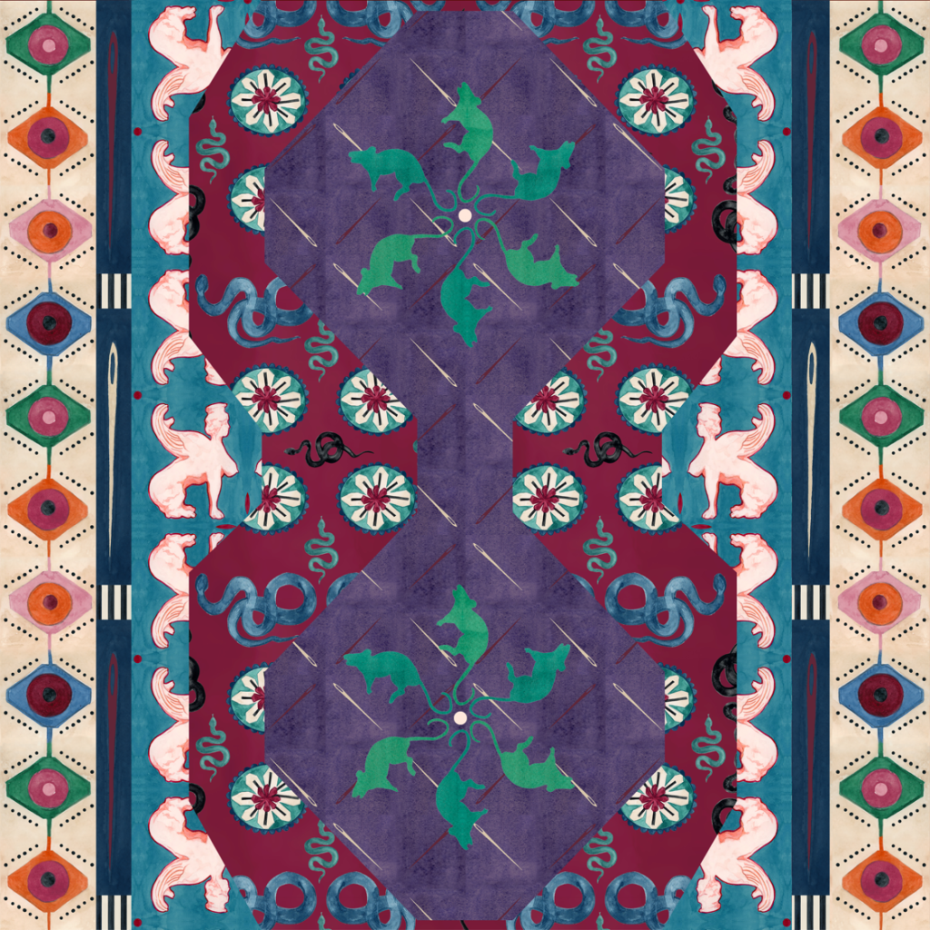 Natalya Hughes, Fabric design (detail) from The Interior, 2022, Courtesy the artist.