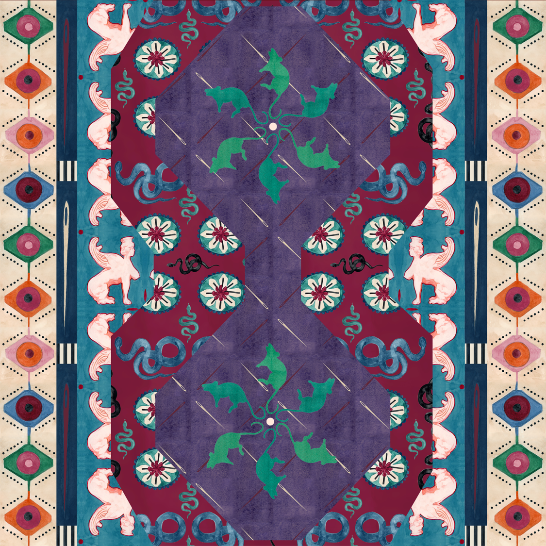 Natalya Hughes, Fabric design (detail) from The Interior, 2022, Courtesy the artist.